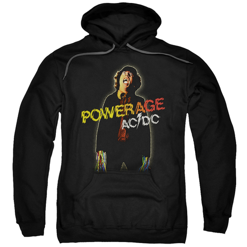 Trevco ACDC104-AFTH-5 Acdc & Powerage-Adult Pull-Over Hoodie, Blac