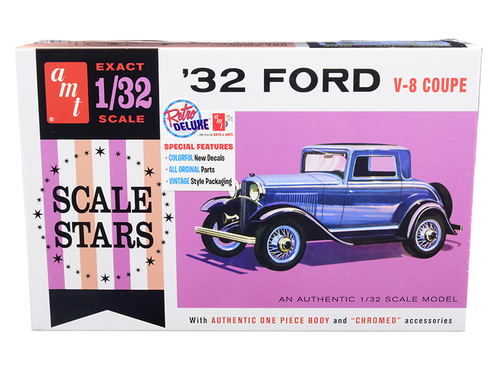 Skill 2 Model Kit 1932 Ford V-8 Coupe \Scale Stars\" 1/32 Scale Model