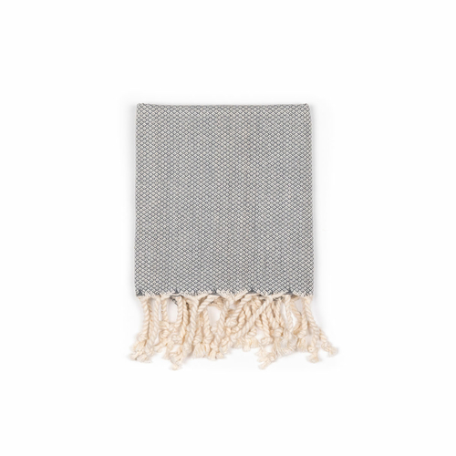 Handwoven Table Linen Peskir Spade | Dark Grey