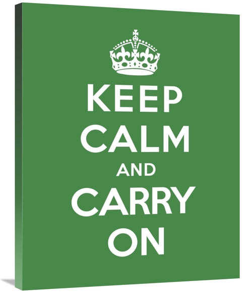 Global Gallery GCS-371968-2835-142 28 x 35 in. Keep Calm & Carry on - 
