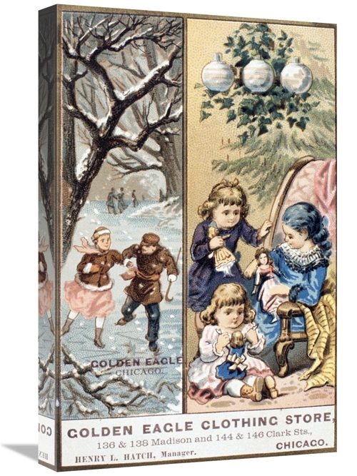 Global Gallery GCS-280866-22-142 22 in. Golden Eagle Clothing Store Ar