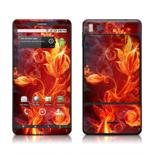 DecalGirl MDX2-FLWRFIRE Motorola Droid X2 Skin - Flower Of Fire