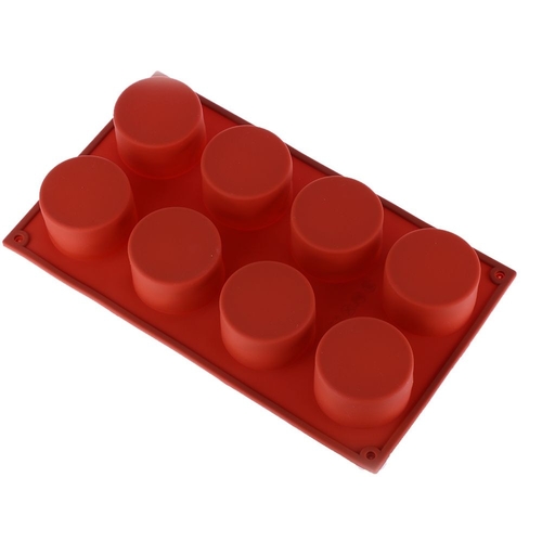 1PC 8 Holes Shape 3D Round Shaped Chocolate Candy