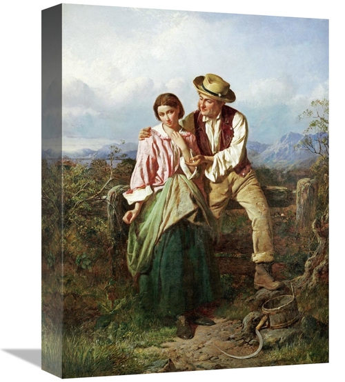 Global Gallery GCS-266869-16-142 16 in. Rustic Courtship Art Print - W