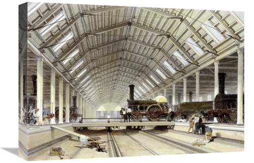 Global Gallery GCS-267764-22-142 22 in. Engine House, Swindon Art 