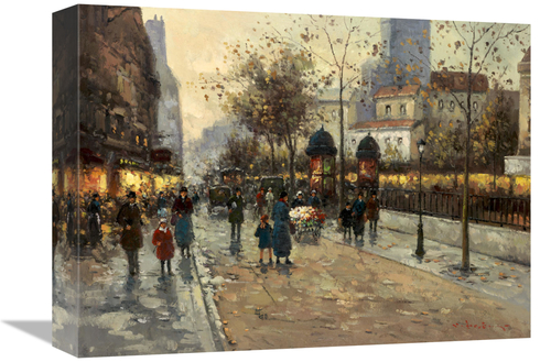 Global Gallery GCS-132418-1216-142 12 x 16 in. Early Evening in Montra