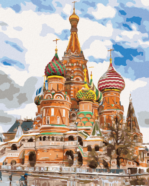 Paint by Numbers - SAINT BASIL'S CATHEDRAL IN MOSCOW