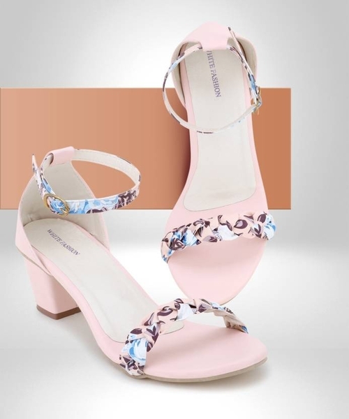 Women Pink Heels Sandal