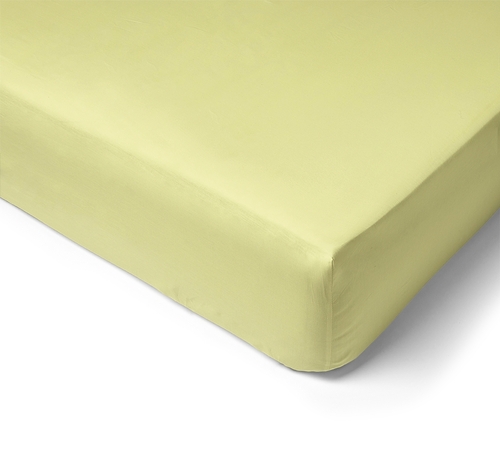 Fitted sheet Percale cap 30cm 90x200 anise