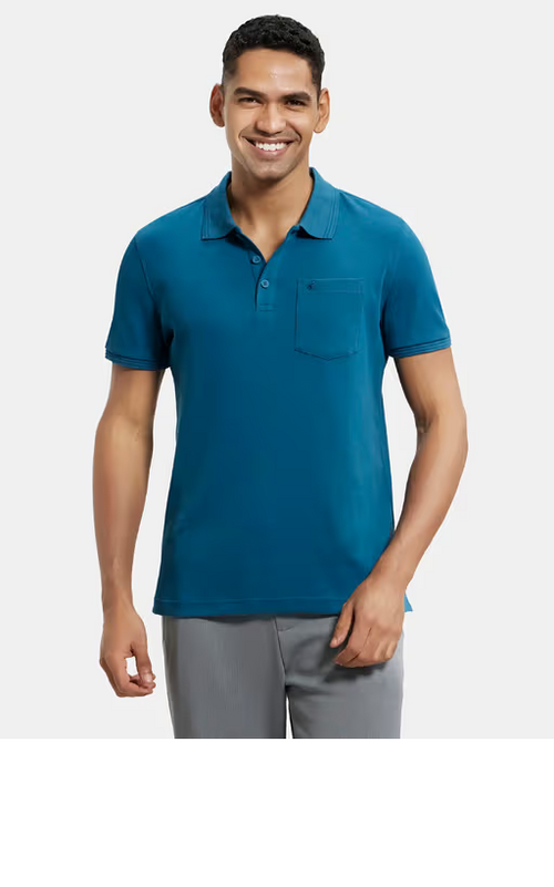 Men's Polo Neck Half Sleeve Sweat Proof Sport Tshirt (Size-S)