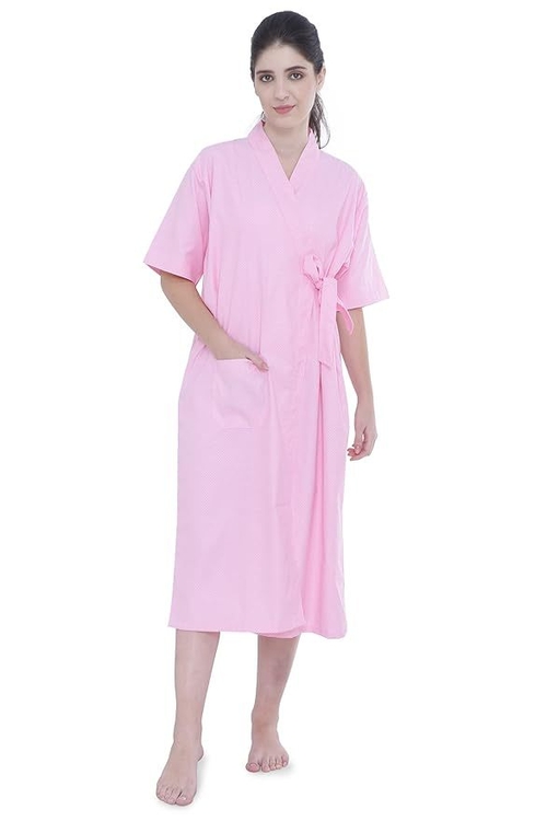 Unisex Patient Gown Home Patient Care Apparel Front Open Gown