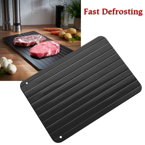 1Pc S/M/L Magic Metal Plate Defrosting Tray Safe