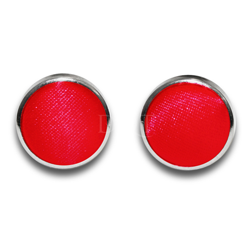 Plain Satin Cufflinks - Red