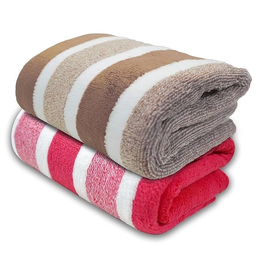 Microfiber Towels for Bath Large Size-Soft Fluffy Coral Fleece Bathing
