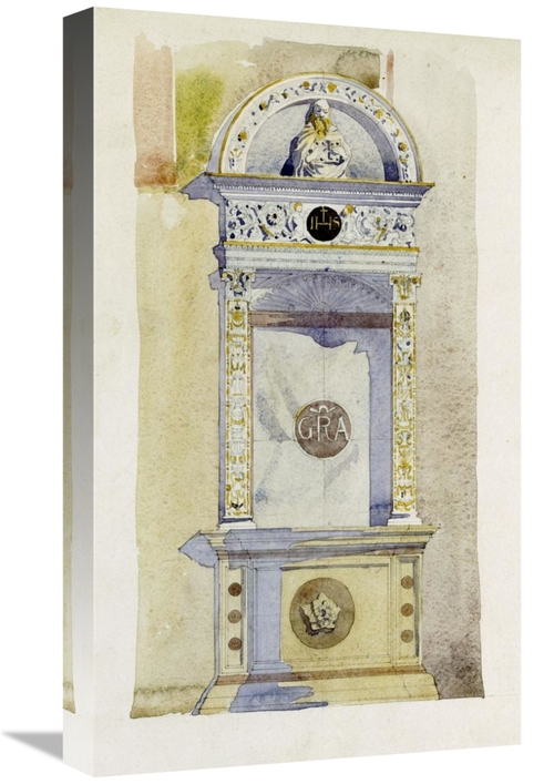 Global Gallery GCS-268266-22-142 22 in. Certosa Di Pavia, Study of