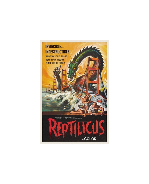 the Retilicus Monster Movie Poster 8 x 12 inch Tin Sign