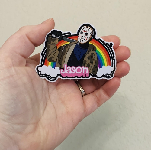 Rainbow Jason- Rainbow Horror Dolls Stickers/Magnet