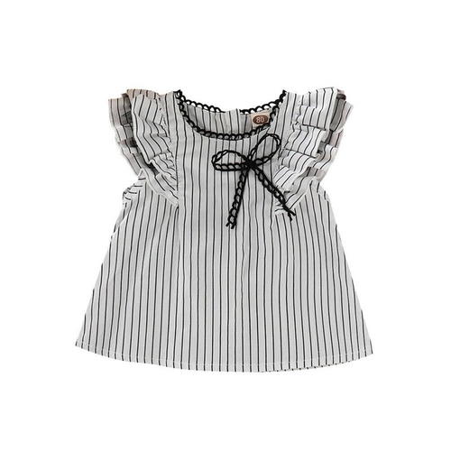 1-4Y Pretty Summer Kids Baby Girls T-Shirts Ruffle