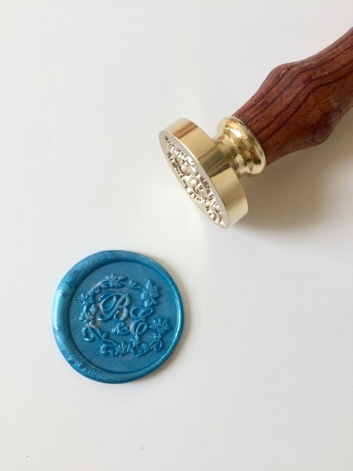 Calligraphy initials Wedding Wax Seal Stamp