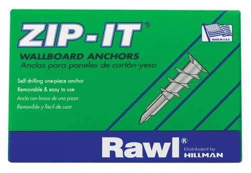 Hillman 375318 6 Jr Zinc Wallboard Anchor