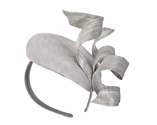 Silver designers fascinator