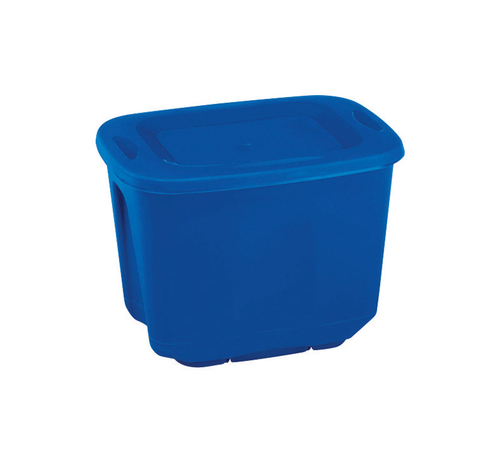 Homz 6502546 19.125 x 14 x 13.5 in. D Stackable Storage Tote, Blue