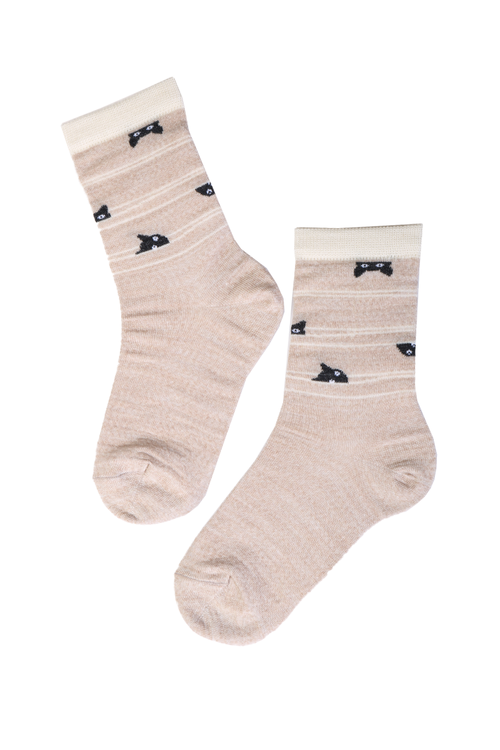 HIDDEN CAT merino wool socks for kids 