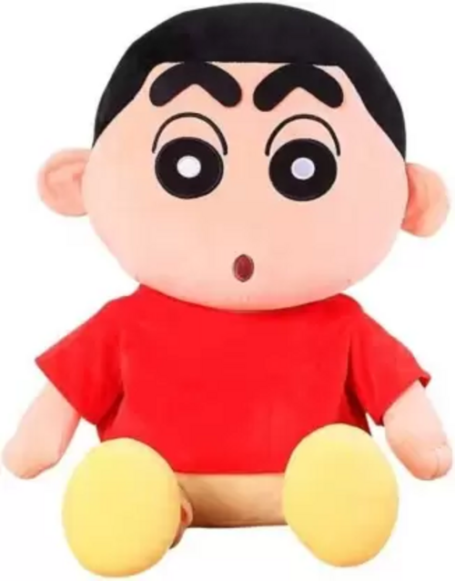 soft toy shinchan 32cm for kids (Red, Yellow)