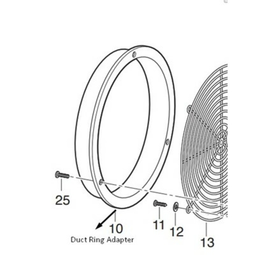 Allegro Industries 9515-03R Duct Ring Adapter
