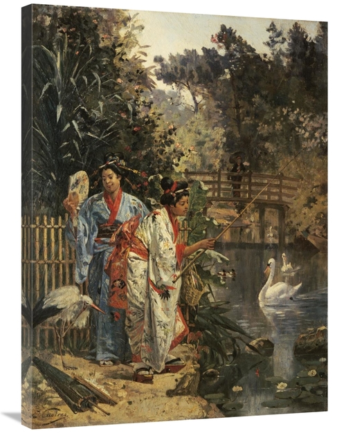 Global Gallery GCS-267838-36-142 36 in. in a Japanese Garden Art Print