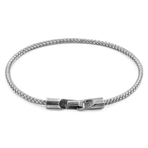 Classic Grey Talbot Silver and Rope Bracelet 