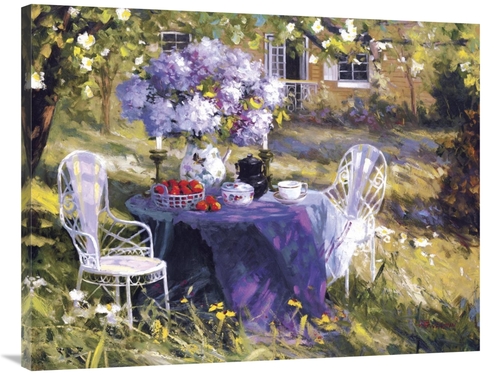 Global Gallery GCS-123240-3040-142 30 x 40 in. Lilac Tea Party Art Pri