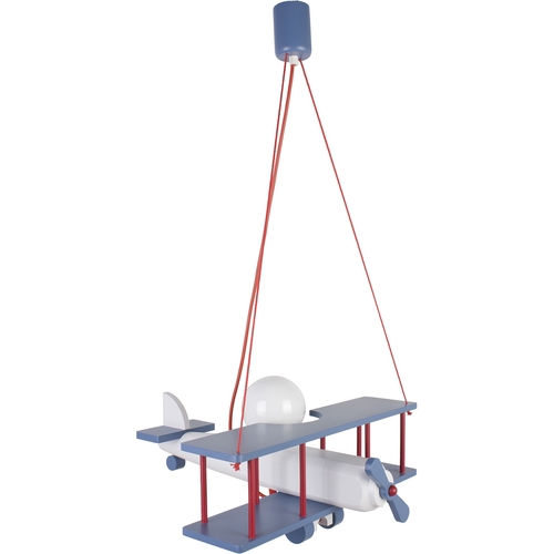 Hanging lamp Plane large blue-white-red