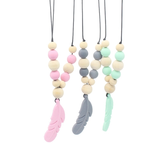 Baby Teether Food Grade Silicone Teething Necklace