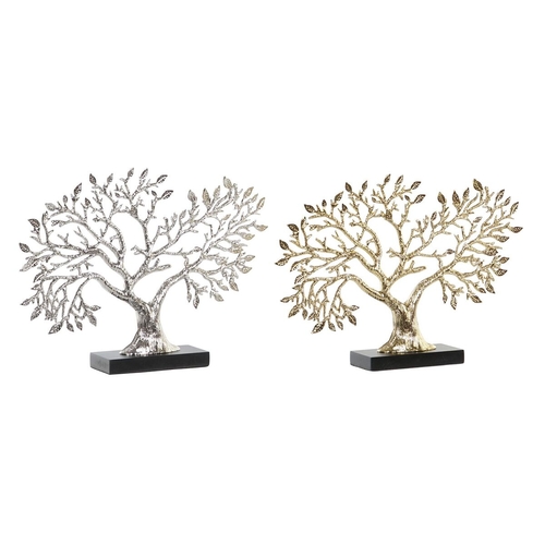 Decorative Figure DKD Home Decor Golden Silver Tree 39 x 7 x 27,5 cm