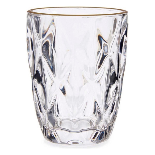 Glass Diamond Golden Transparent Glass 270 ml