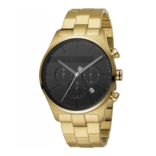 Esprit ES1G053M0065 Ease Chrono Black Gold Mens Watch Chronograph