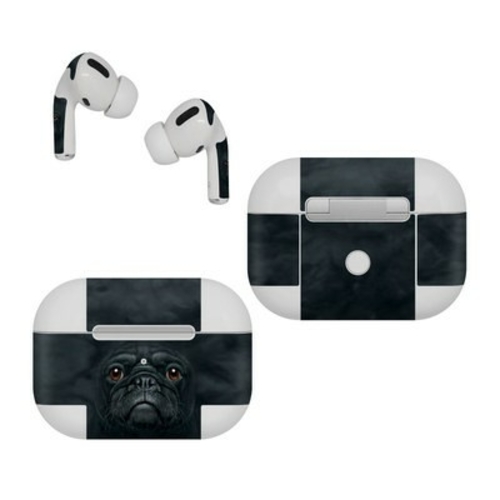 DecalGirl AAPP-BLK-PUG Apple AirPods Pro Skin - Black Pug