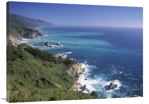 Global Gallery GCS-396267-3040-142 30 x 40 in. Big Sur Coast From Near