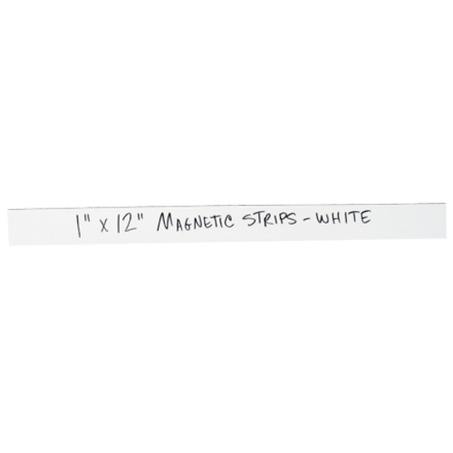 Box Partners LH175 1 x 12 in. White Warehouse Labels - Magnetic Strips