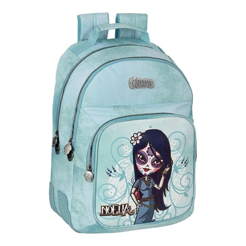 School Bag Catrinas Claire, noelia y lila Blue (32 x 42 x 15 cm)
