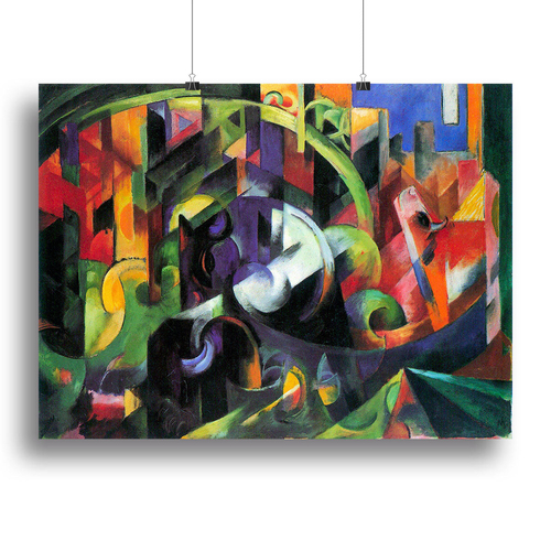 Abstract with cattle by Franz Marc Canvas Print or Poster