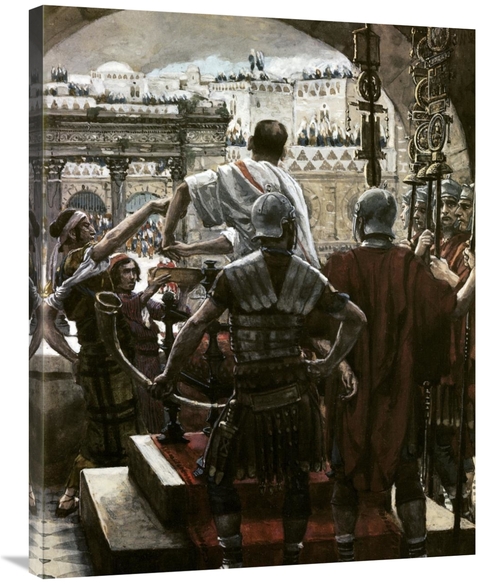 Global Gallery GCS-280465-36-142 36 in. Pilate Washes His Hands Art Pr