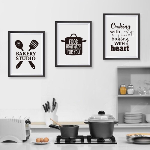 Cooking With Love Kitchen Quote Wall Art