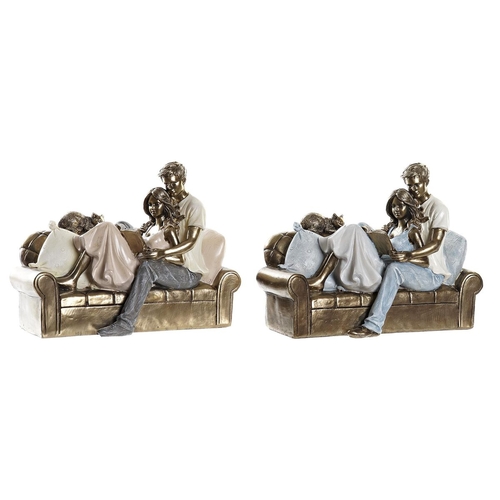 Decorative Figure DKD Home Decor 22 x 11 x 16,5 cm Golden White Pair