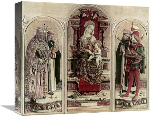 Global Gallery GCS-277150-16-142 16 in. Madonna & Child with Saints Ar