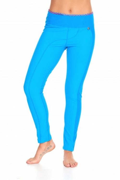 PN Jone 4054W-BLUE-M Womens Active Energy Leggings, Blue - Medium