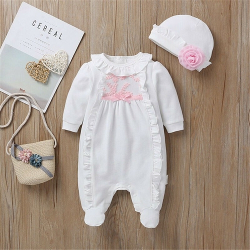 Pudcoco Autumn Newborn kids Baby Girl Clothes 3D