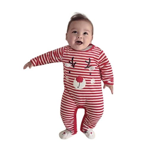 Newborn Kid Baby Deer Christmas Boys Girls Outfits