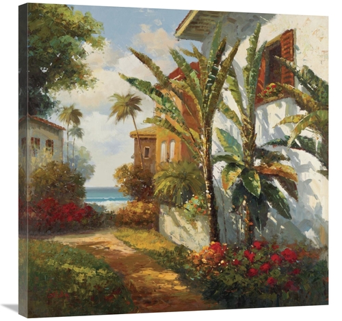 Global Gallery GCS-131163-3030-142 30 x 30 in. Villagio Da Aqua Art Pr